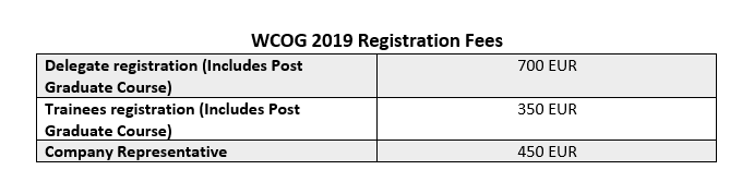 WGO WCOG2019 Updated Registration - 7/11/19